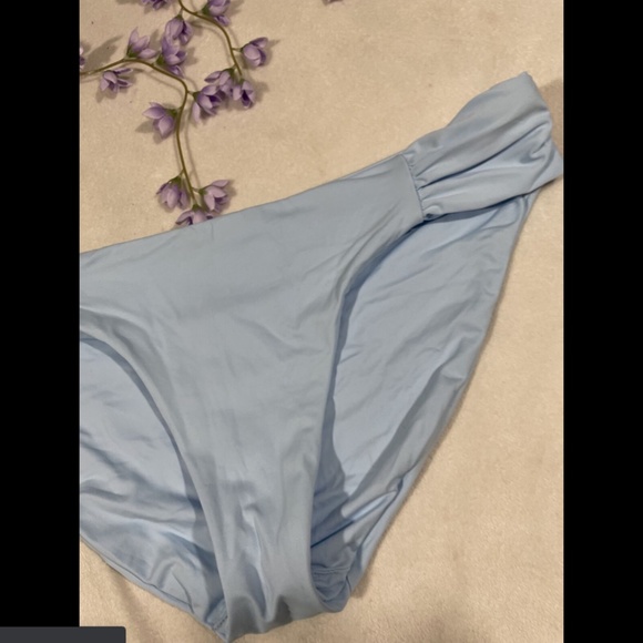 NEW $44 Becca Color Code Shirred Bikini Bottoms blue [ SZ Medium‎ ] - Picture 6 of 11